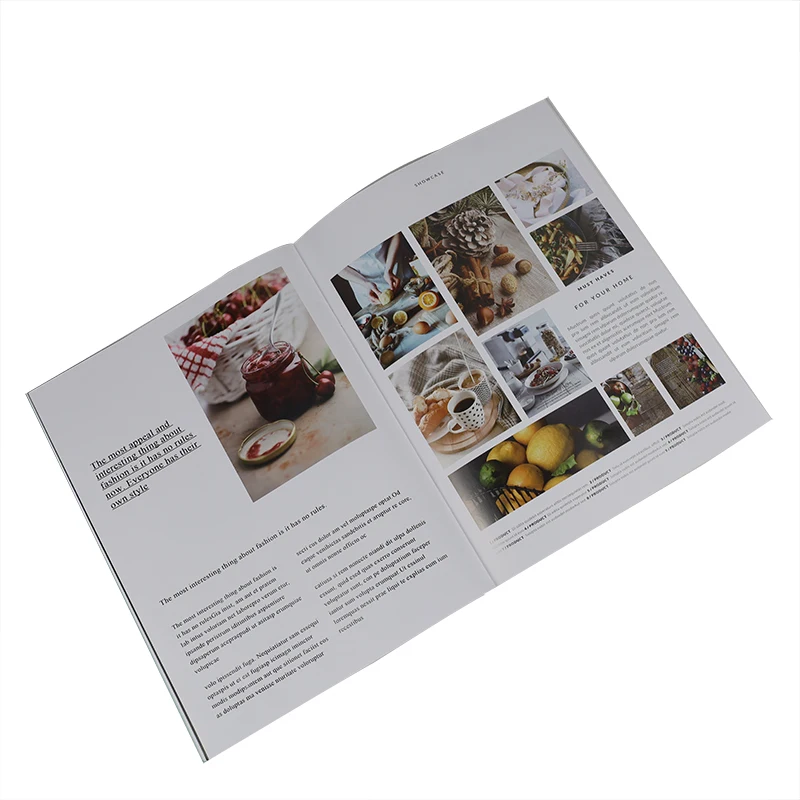 Custom Catalogue Book Printing Product Fashion Propaganda Magazine Printing Advertise Brochure Printing