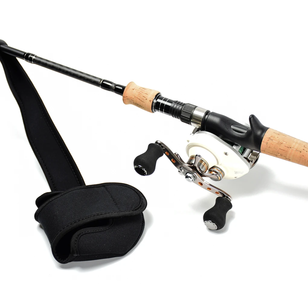 Fly Fishing Integrated Protective Cover for Left-Handed Users, Black Rod Cover Made of Durable Diving Fabric, Anti-Scratch
