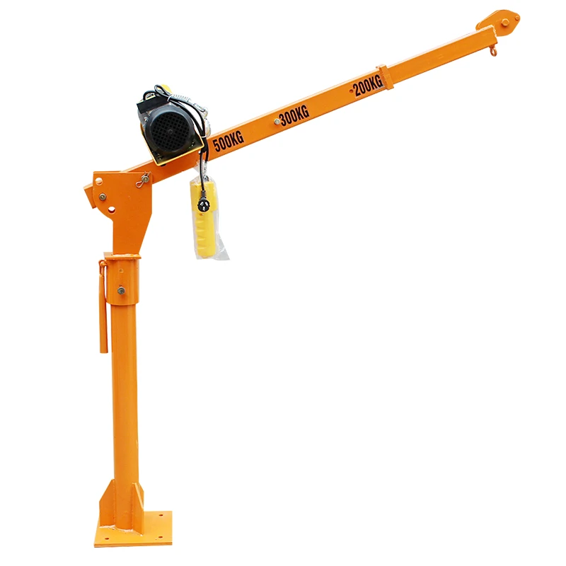 Crane Use For Van 2ton Mobile Engine Lifter High Quality Portable Pickup Mounted Mini Truck Cranes With Cable Winch