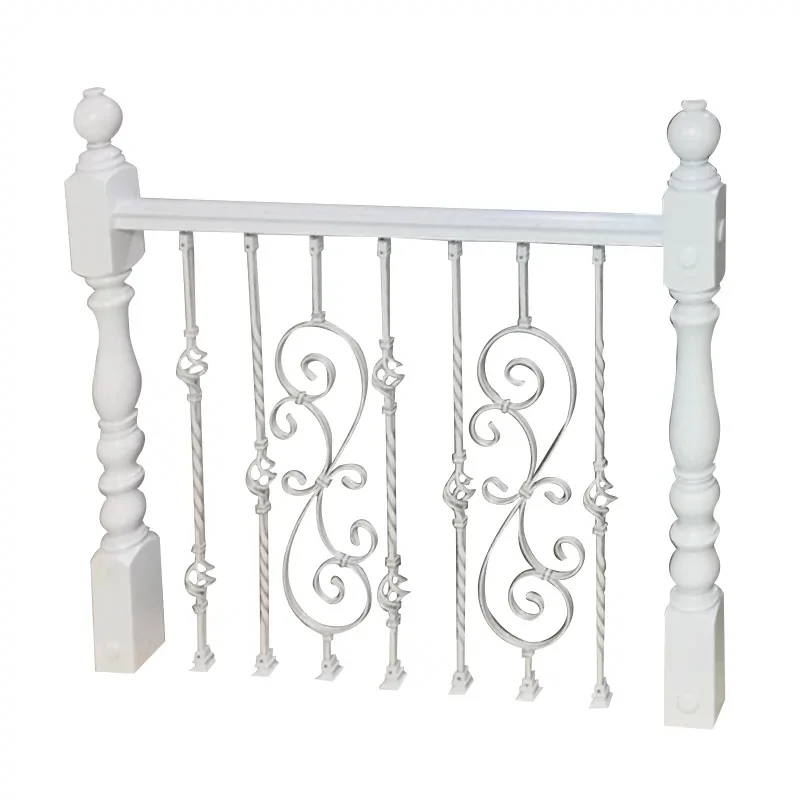 New fashion contemporary stair handrail wrought iron stair posts iron outdoor stair railing