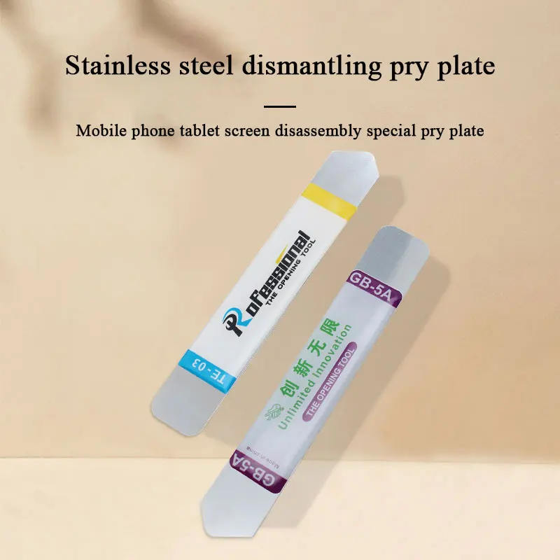 Phone Screen Opening Tools GB-5A Soft Thin Stainless Steel Pry Blades LCD Open Tool For Cell Phone Tablet Touch Screen Repair