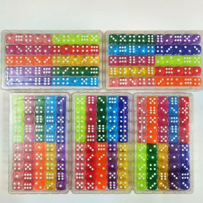 2024 Factory Wholesale Acrylic Polyhedral DND Dice d4 d6 d8 d10 d12 d20 Custom RPG Dice Set for TTRPG