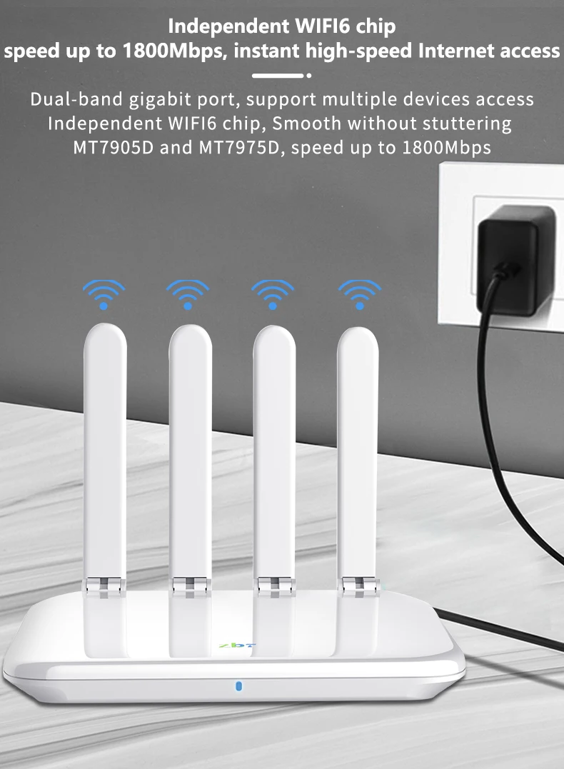 ZBT Z600AX-C Manufacturer Gigabit 1800Mbps Enterprises Wifi 6 Mesh Router