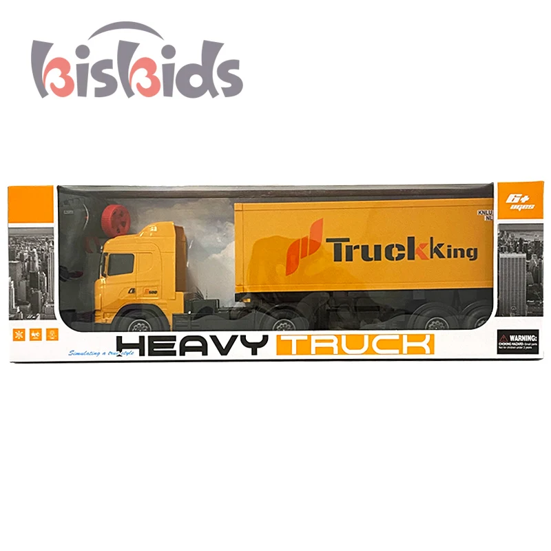 2.4Ghz  remote control Container truck 50CM 4CH 8 Wheels Headstock Removable RC Tractor Trailer Truck Toys