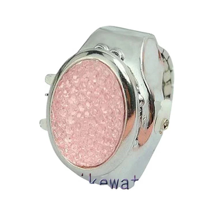 Fashion Elegant Girl Ladies Elastic Finger Unique Quartz Ring Watch