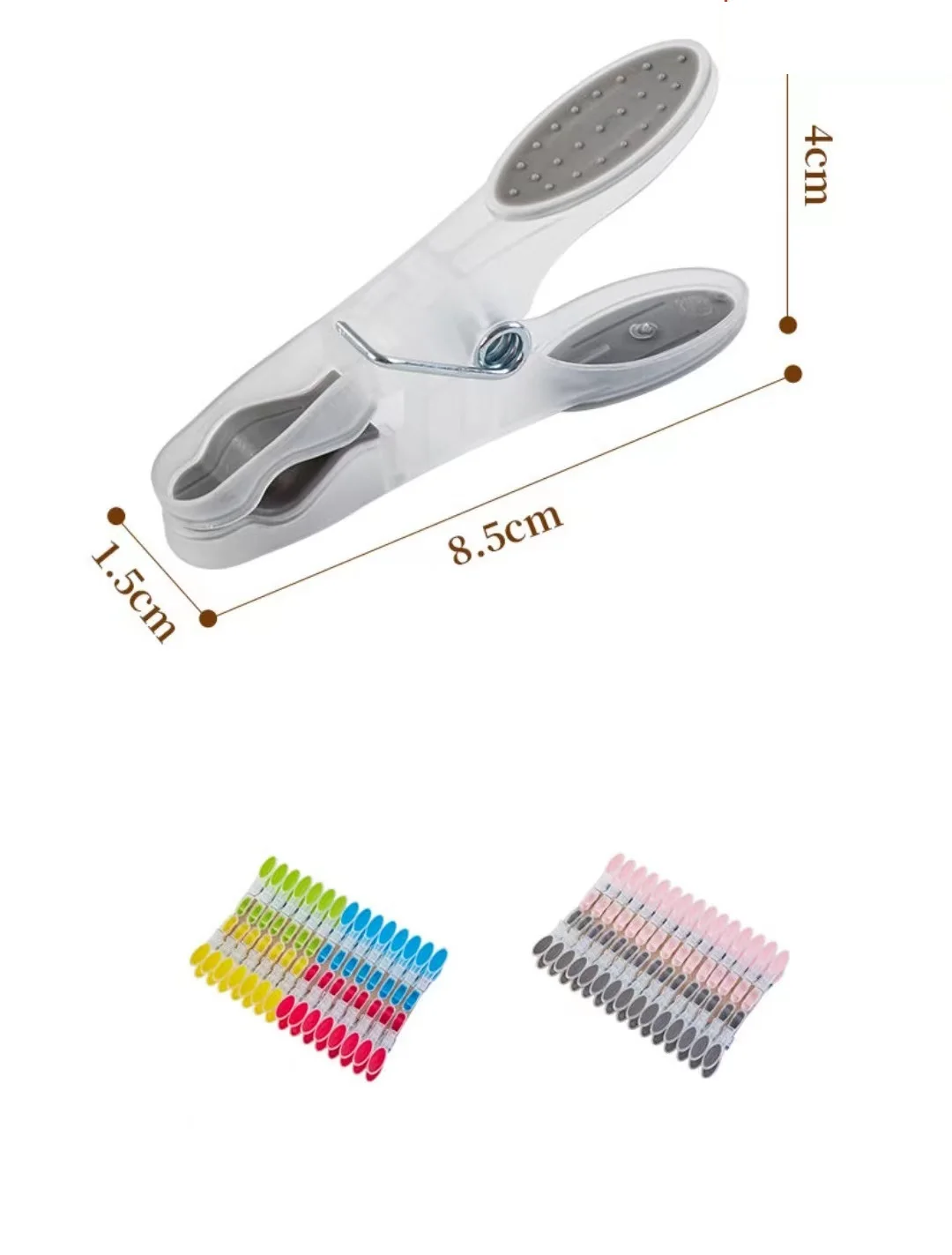 12pcs 24pcs Plastic Clothes Pins Clothes Pins Storage Organizer Quilt Towel Clips Spring Clips Color Plastic Clothes Pegs