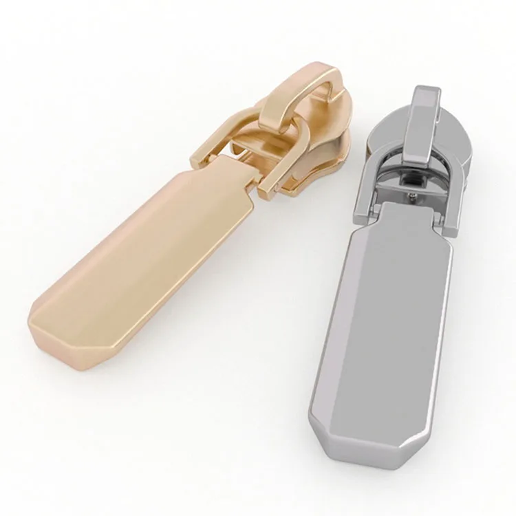Luxury Zipper Pullers Handbag Designer Zipper Pulls High Quality Puller Zipper Slider Gold Custom Logo Metal Zip Puller for Bag