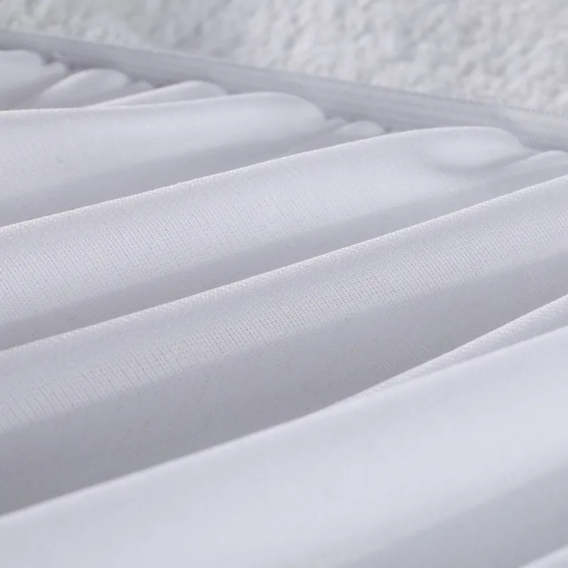 Wholesale Fitted Style Bed Bug Proof Waterproof Mattress Protector Plain Skirt Cotton Peace