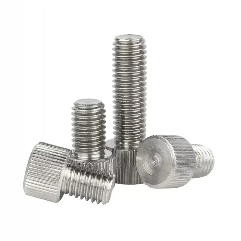M4 M4*10/12/14/16/20mm M4x10/12/14/16/20mm Nickel Plated Carbon Steel Fast Tighten Bolt Slotted Minus Round Knurled Thumb Screw