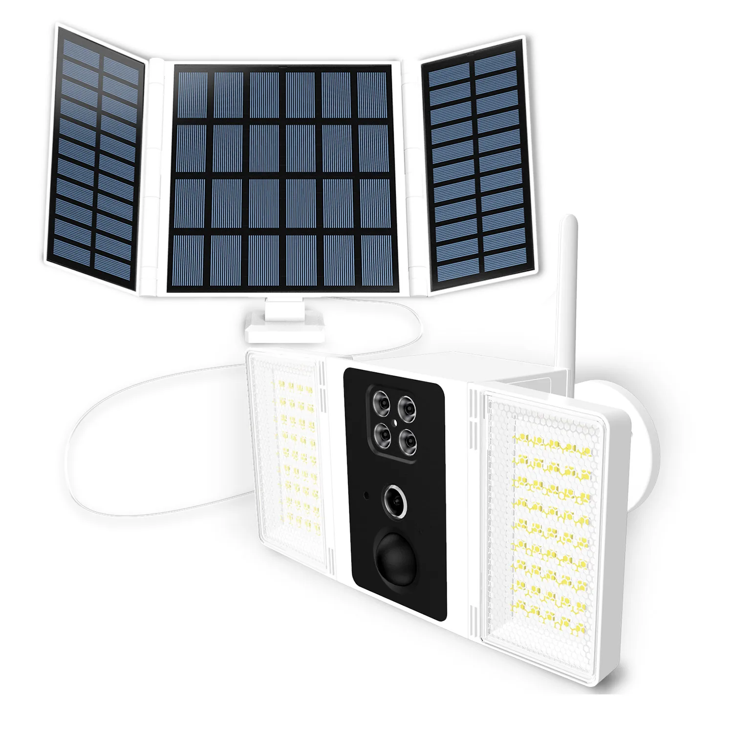 Cheap Price Solar Outdoor/Indoor Low Power Consumption 1080P WiFi Solar Security Camera with PIR motion Sensor