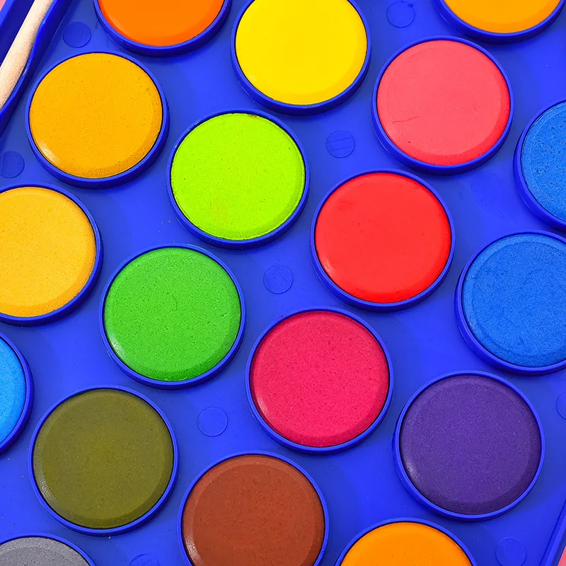 28 Colors Beginner Solid Gouache Watercolor Pastel Set Solid Watercolor Manufacturer Wholesale