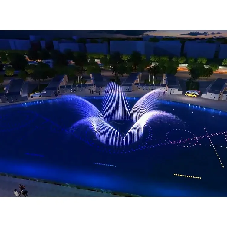 3D Custom Design Musical Dancing Water Fountain for garden lake pool square shopping mall villa