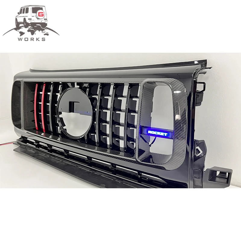 Car Auto Parts Facelift G Class W464 G63 B800 Front Bumper Grilles For W464 W463A B900 Rocket Style Grille