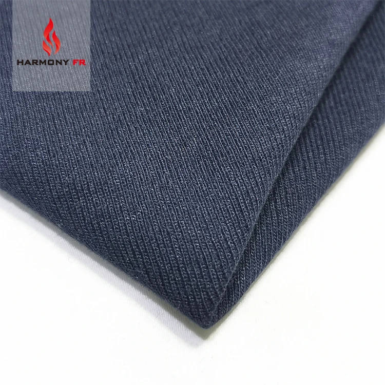 Manufacturer Custom 60% Modacrylic 40% Cotton Anti Fire Inherently FR Flame Retardant Knit Single Jersey Fabric For T-Shirt