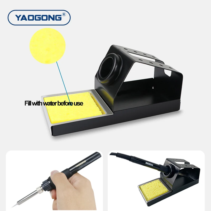 YAOGONG 909D+ 4 in 1 Digital Smart Thermostat Mobile Phone Repair Test Tool DC Power Supply Hot Air Gun Soldering Station