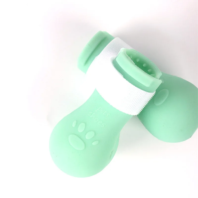 Adjustable Anti Scratch Cat Booties Cat Silicone Foot Covers Cat Paw Protector Boots
