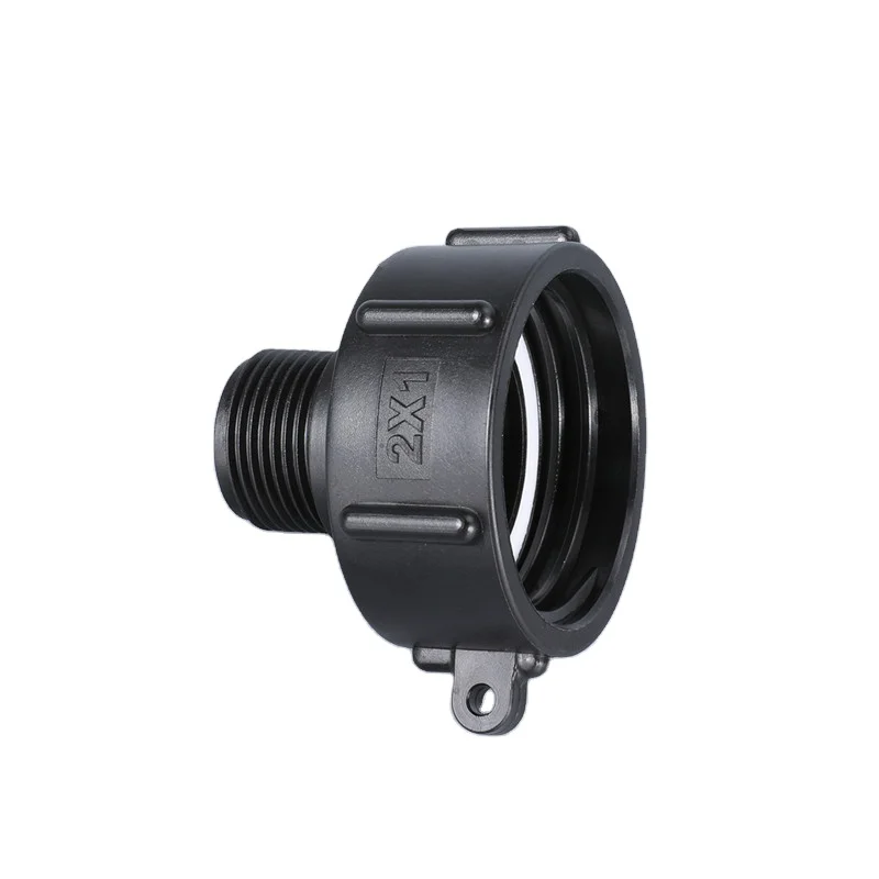 S60*6 To 1' Fine Thread Adapter Durable Valve Reducer Connector For Garden Hose IBC Water Tank