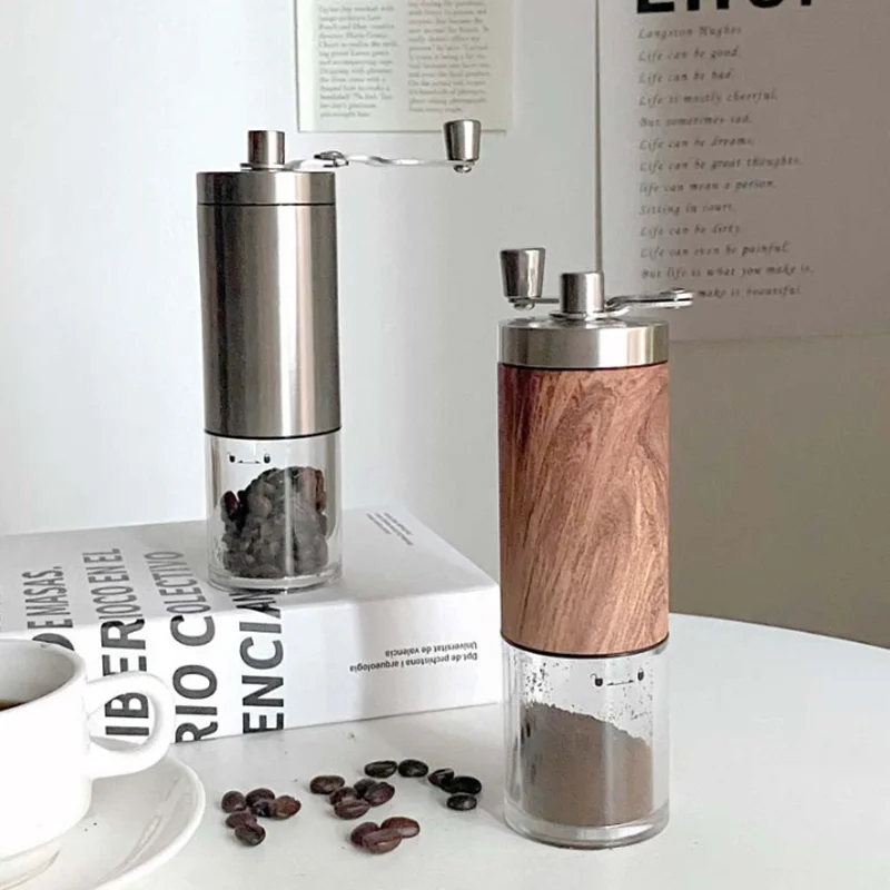 New Product Ideas 2024 Manual Wood Grain Coffee Grinder with Adjustable Setting, Portable Travel  Espresso Hand Grinder Coffee