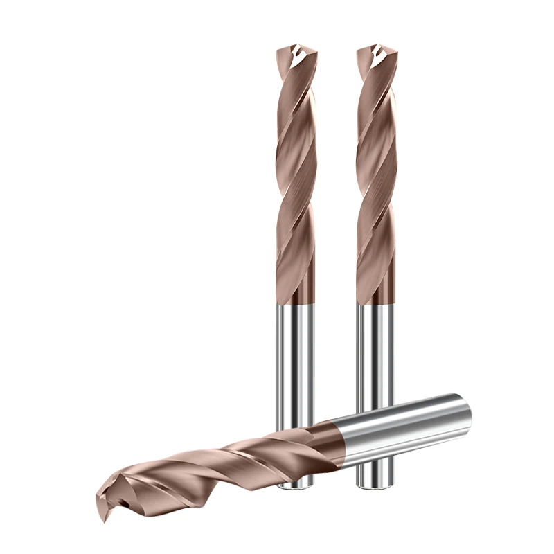 Factory Wholesale 5D Internal Cooling Carbide Twist Drill Bits, CNC Drill Bits for Carbon Steel Cast Iron