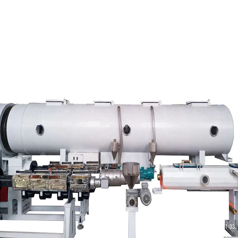 High Quality HDPE Plastic Pipe Single Screw Extruder Water Supply Tube Single Wall Making Machine Production Line