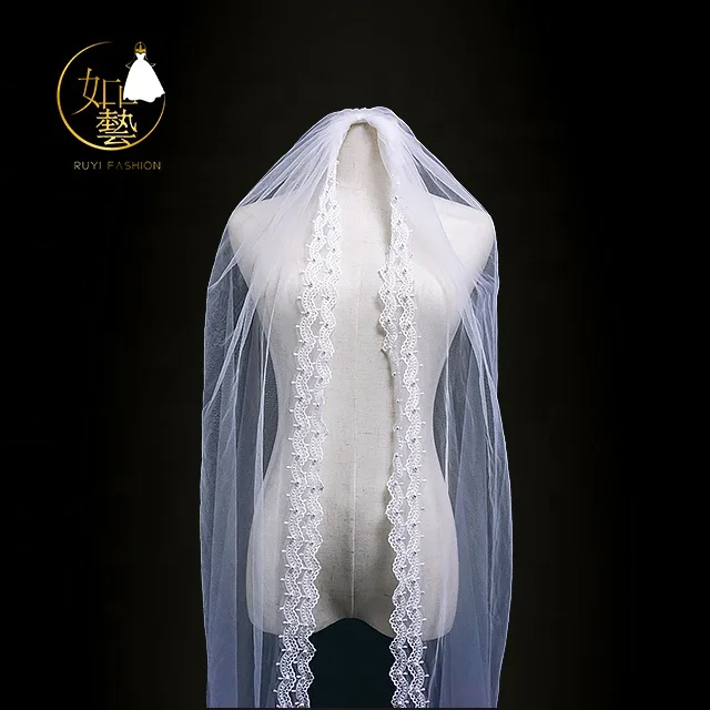 Cathedral Wedding veil Hot sell High Quality bridal veil Premium ivory Tulle veil