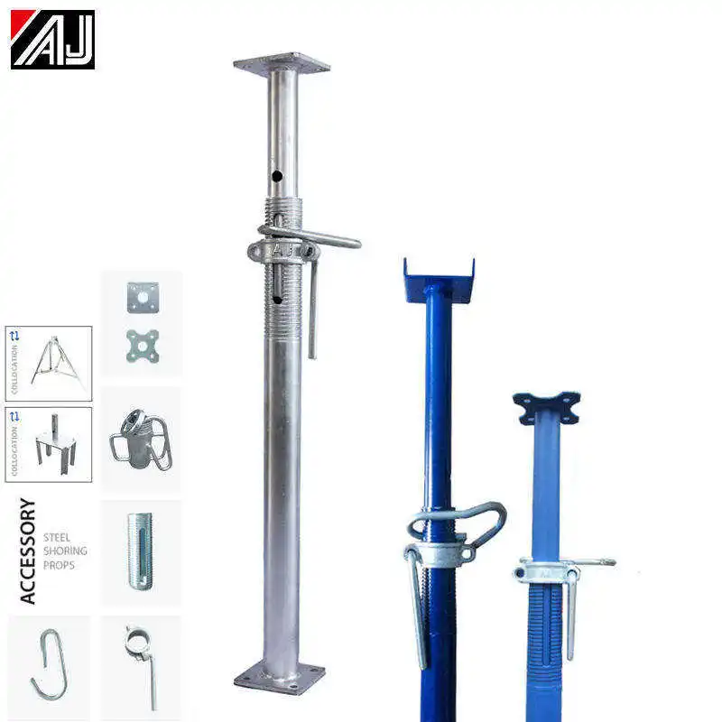 China Factory Building Scaffolding Adjustable Props Telescopic Steel Shoring Jack Post acrow prop