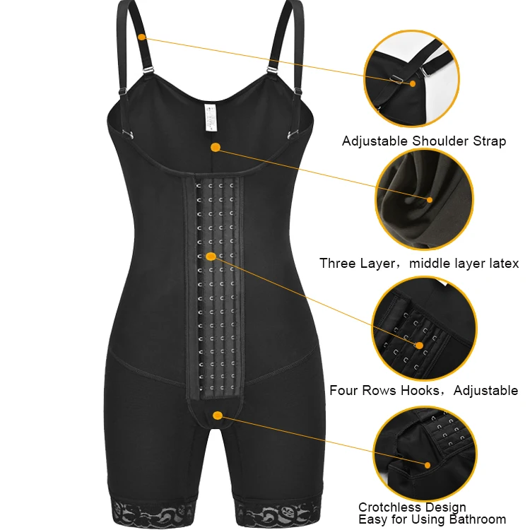 New Faja Colombian Shapewear Tummy Control 3-layer Butt Lifter Waist Body Shaper for Women Slimming Bodysuit Shapewear