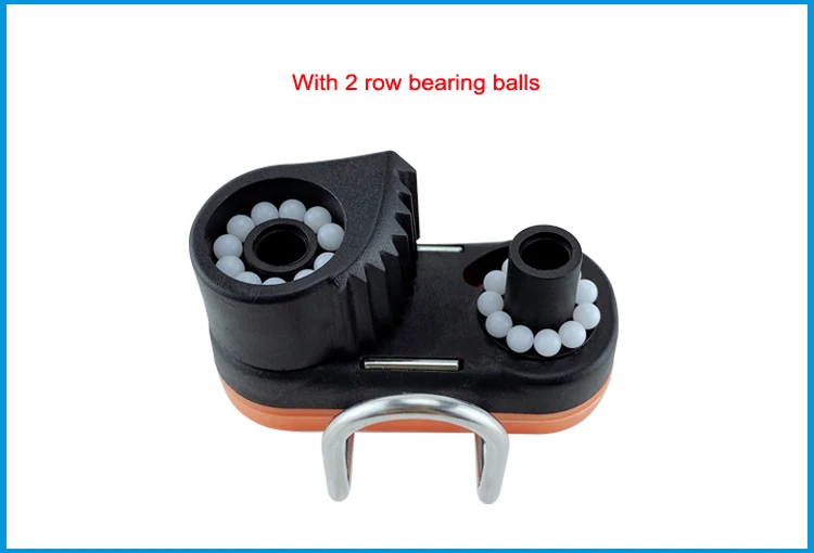 Composite 2 Row Matic Ball Bearing Cam Cleat with leading Ring Pilates Equipment     Boat Fast Entry Rope Wire Fairlead Sailing