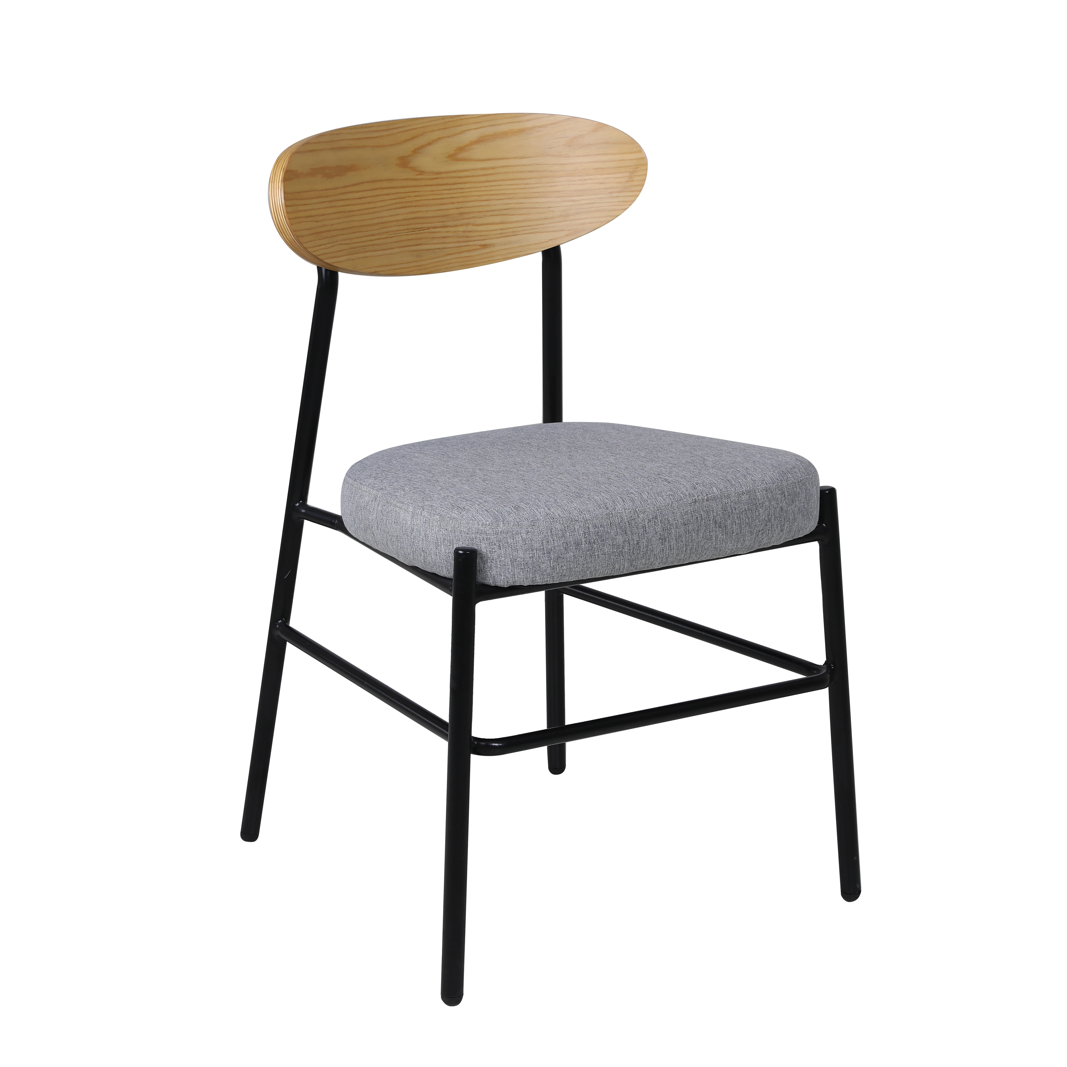 
Simplicity Thick Seat And Strong Metal Frame Plywood Dining Chair 