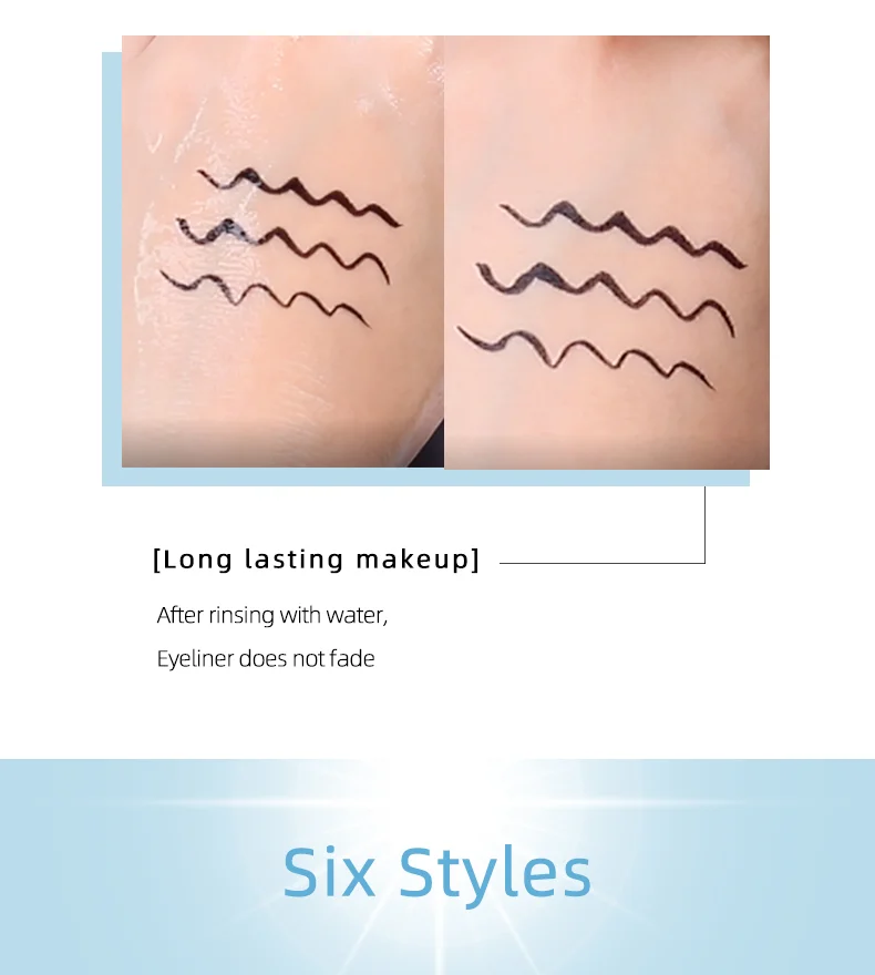 Private Label Diamond Decoration  Waterproof Fast Drying Eyelash Glue Eyeliner Liquid Eyeliner Pen Adhesive Eyeliner