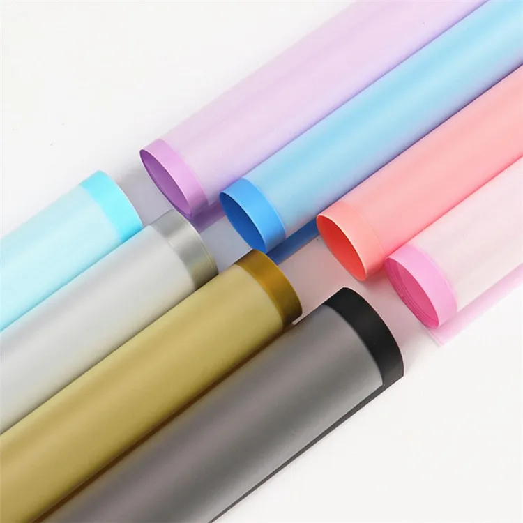 Fall In Color Wholesale Edge Frosted Flower Wrapping Paper With Border