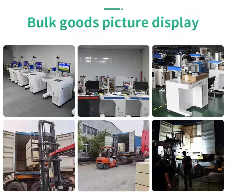 20W 30W  Fiber Laser Marking Machine on Plastic Stainless Steel Jewelry co2 laser marking machine