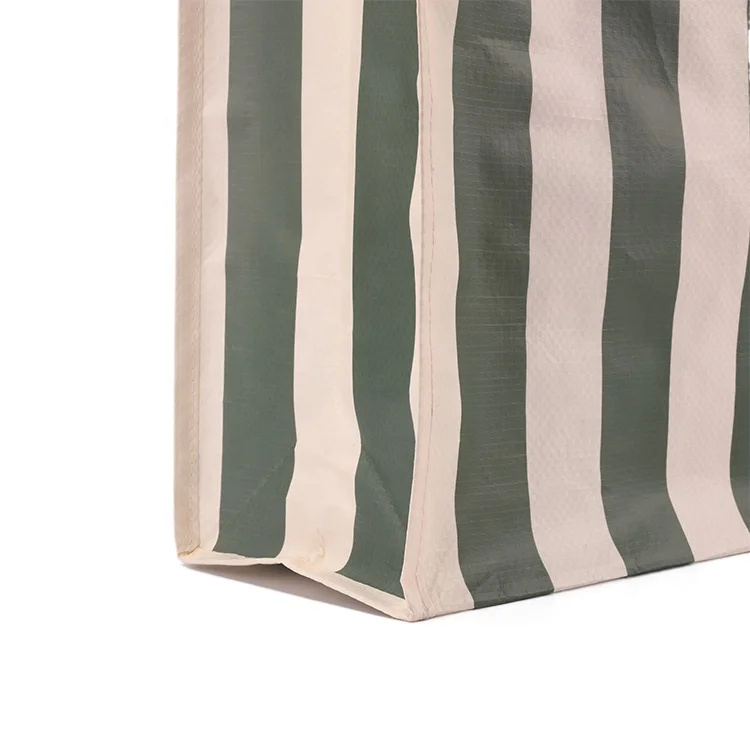 China Manufacturer Custom Reusable Grocery Shopping Bag Bopp Laminated Recycled PP Woven Bag With coin purse