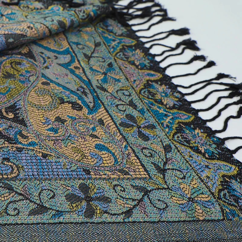 New Style Long Scarf Thick Soft Head Shawl Scarf Viscose Classic Women Pashmina Scarf Shawl With Tassel