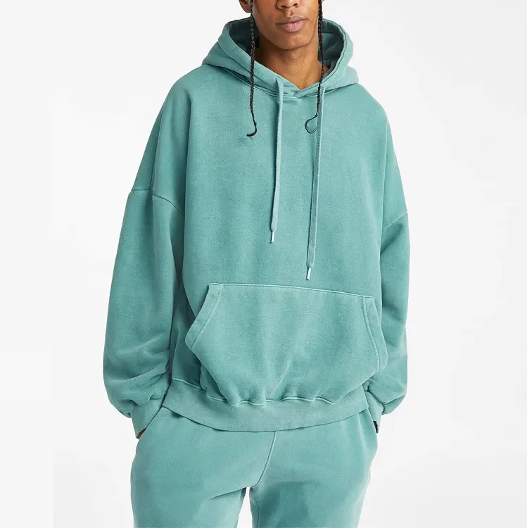 Высококачественная однотонная хлопчатобумажная толстовка с капюшоном премиум-класса металлическими наконечниками 100 из хлопка большого размера Мужской пуловер на заказ