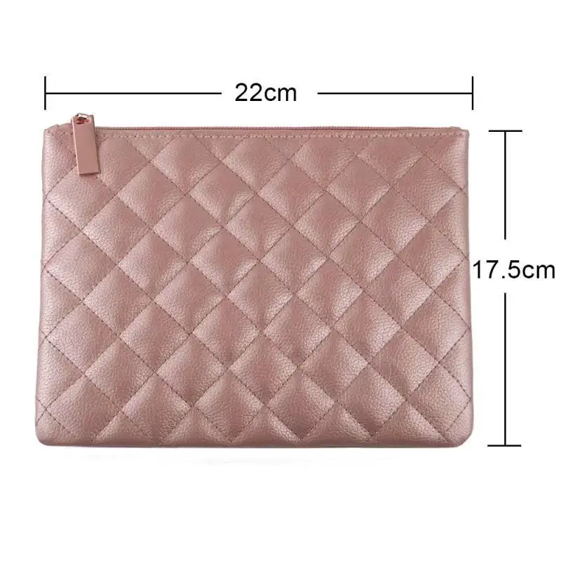 High quality makeup leather case cosmetic makeup brush bag case with custom logo