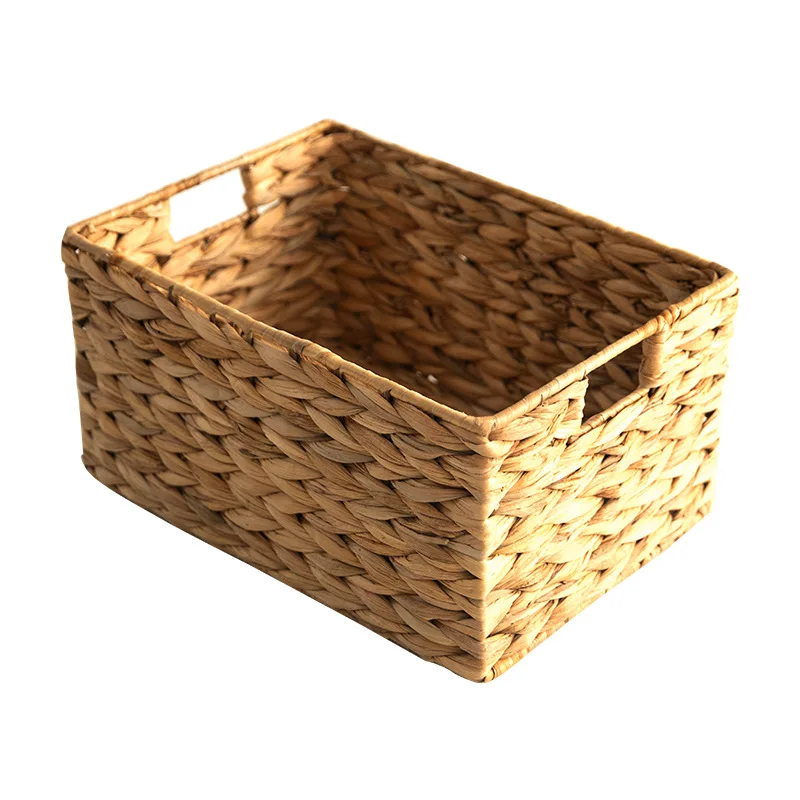 Wicker Basket Tissue Nesting Decoration Woven Basket Set 3 Hyacinth Storage Basket with treatment for household use