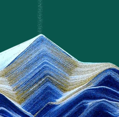 7/12inch Round Quicksand Painting 3D Hourglass Moving Sand Picture Home Decoration Ornament