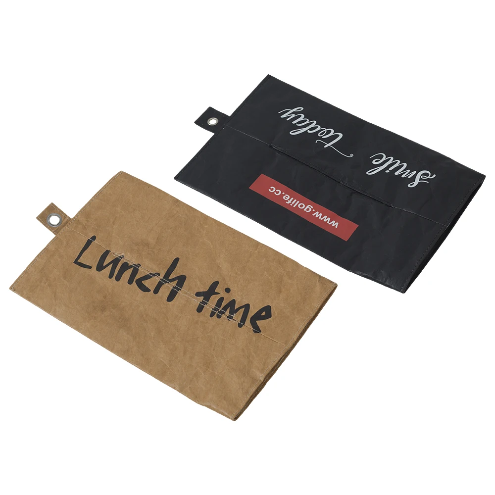 Custom reusable tyvek dupont paper car folding tissue box bag with zipper for car