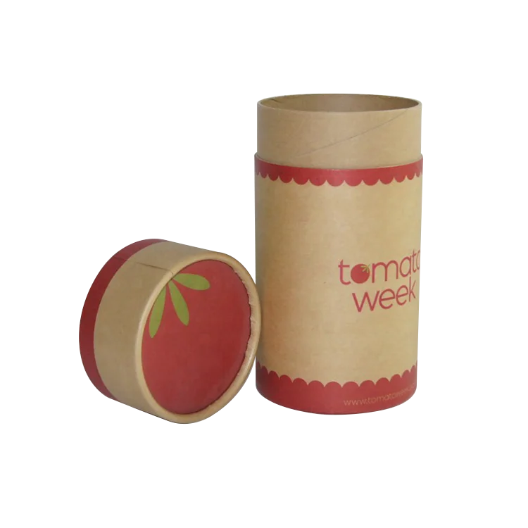 
Cylindrical Boxes for Package Recyclable Round Water Bottle Packaging Kraft Paper Tableware Packaging Paperboard HG-1363 Accept 