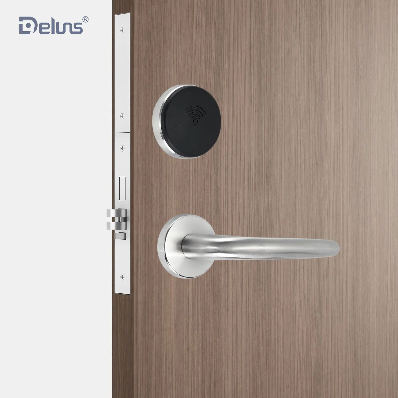 Deluns  offline and online smart RFID card security electric digital hotel door lock management system
