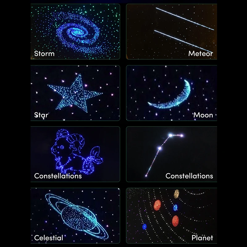 High Quality LED Star Light Fiber Optic Ceiling Acoustic Panel Star For Festival Decoration