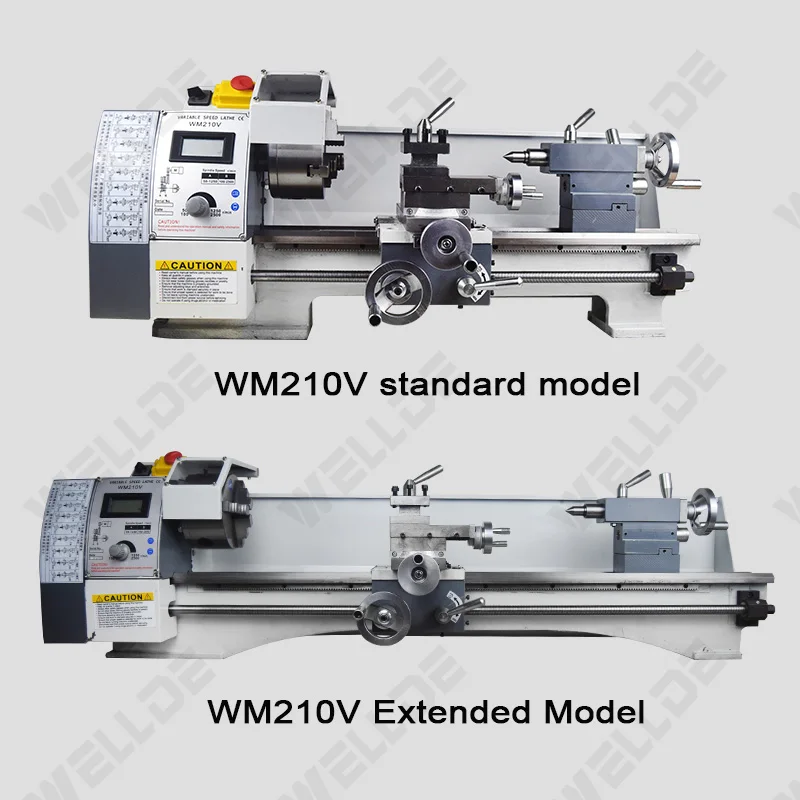 Заводская цена WM210V 8x15 дюймов ручной токарный станок по металлу бесщеточный дереву мини