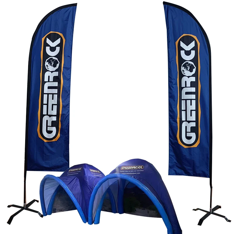 Sale Custom Prints Outdoor Beach Feather Flags 6M Sign Banners Mini Teardrop Poles Ground Spike For Guangzhou Manufacturers