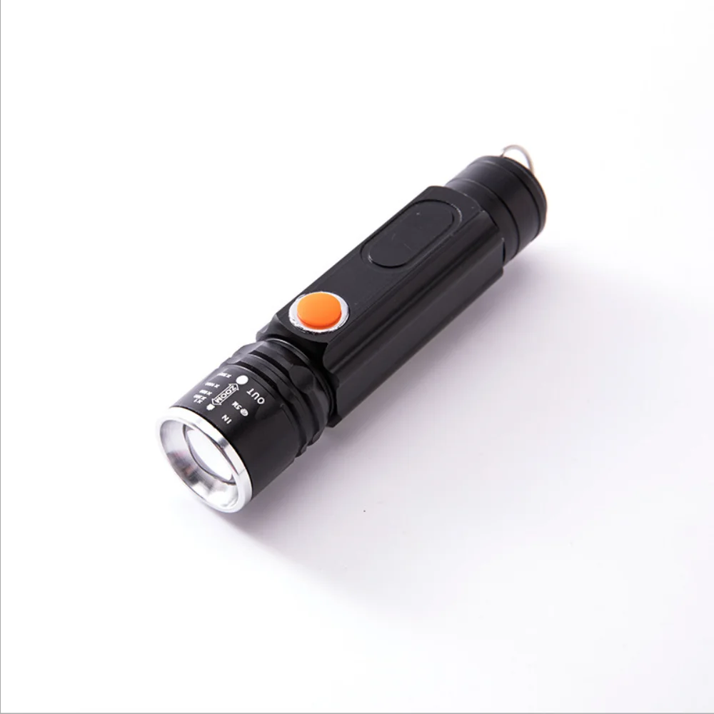 Flashlight Telescopic Focusing with Magnet Working Lamp Auto Repair Lamp T6+COB Strong Light USB Rechargeable