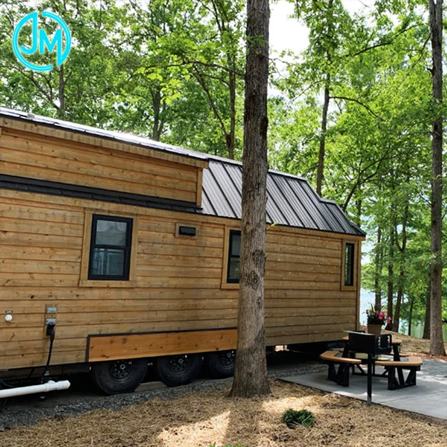 AS/NZS Standard Prefabricated Prefab Light Steel Frame Mobile House Tiny House on Wheels with Trailer
