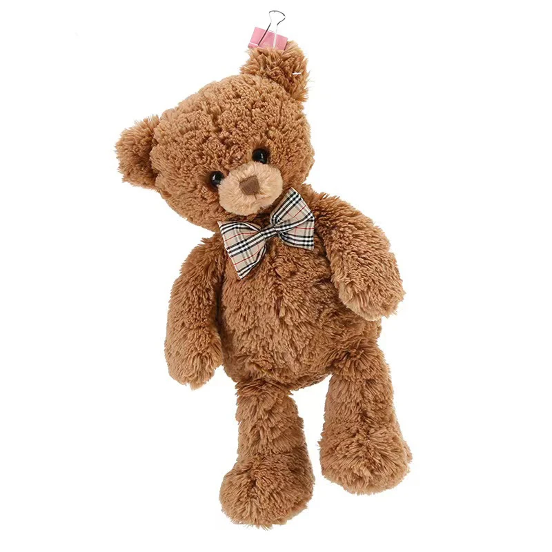 Soft Cute Kawaii Lovely Teddy Bear Stuffed Animal Toy Custom Cartoon Brown Plush Bear Toy Doll