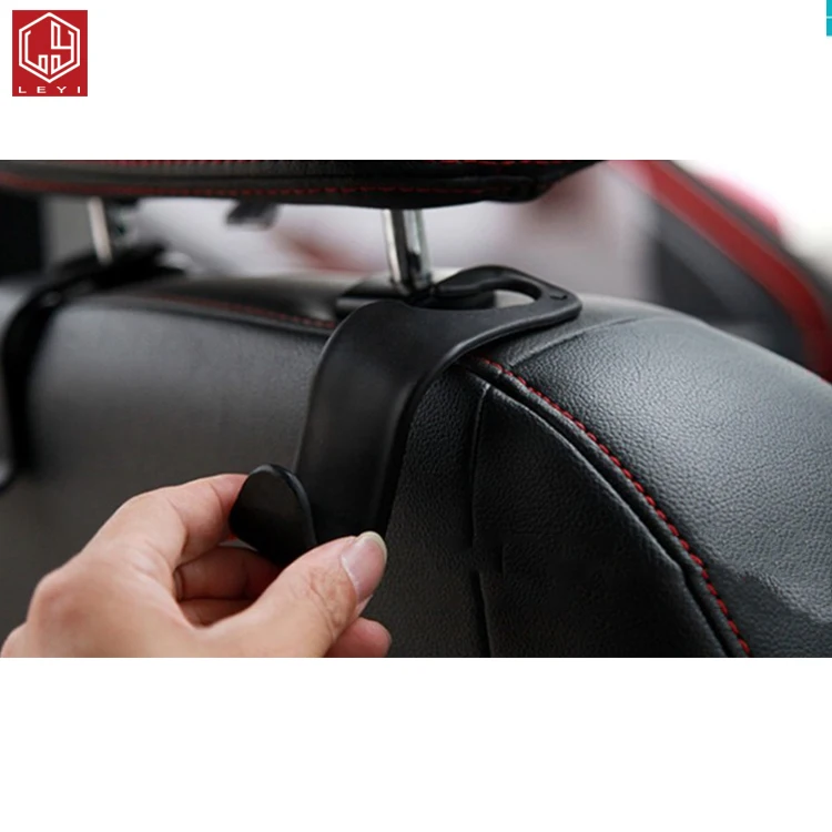 
LEYI Car Hooks Headrest Hook, Seat Hanger Storage for Purse Hooks Bag Handbag 