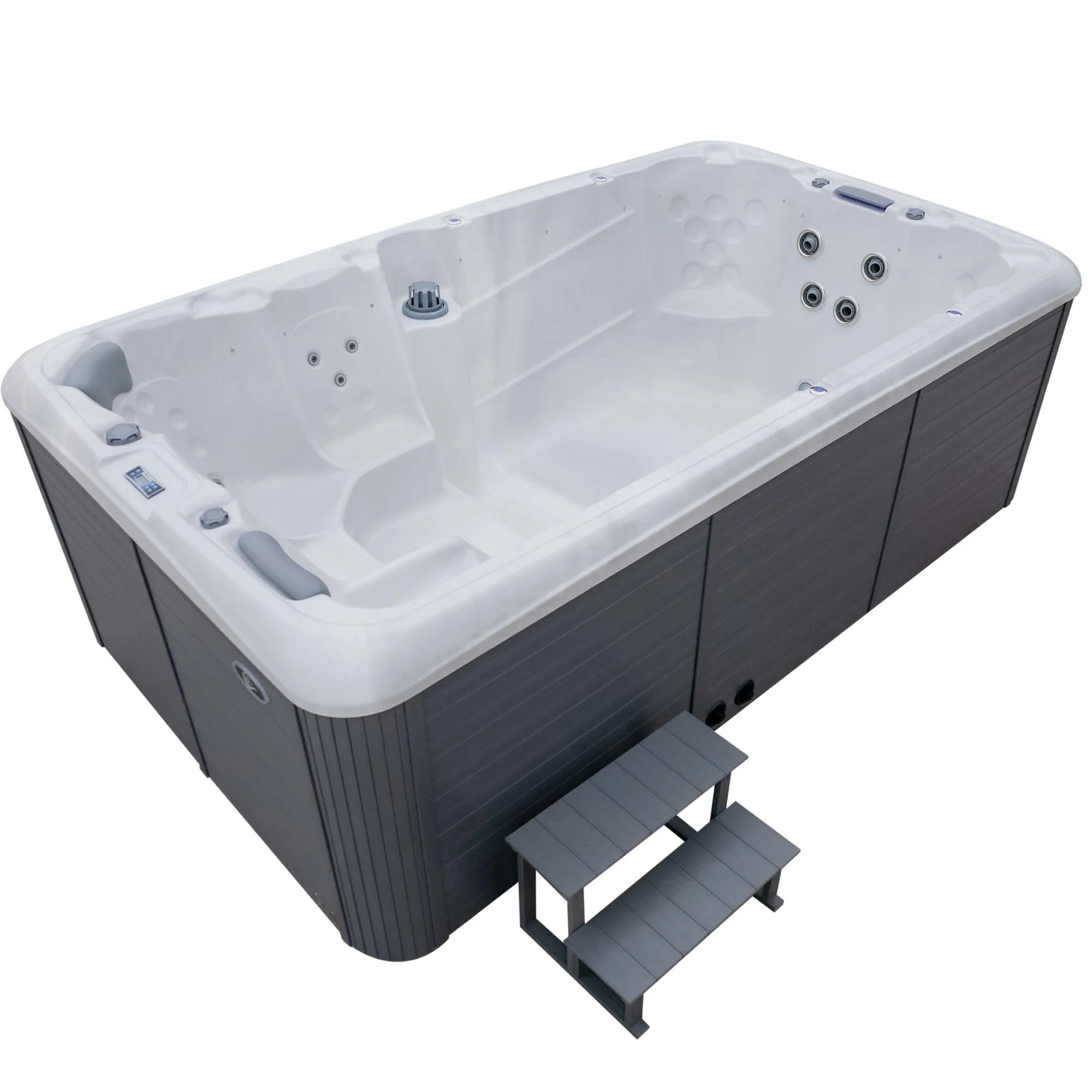 Hydro Luxury Bath Massage Smart Outdoor Swimming Endless Pool Hot Tub Combo Hydropool Aqua Sport Swim Spa