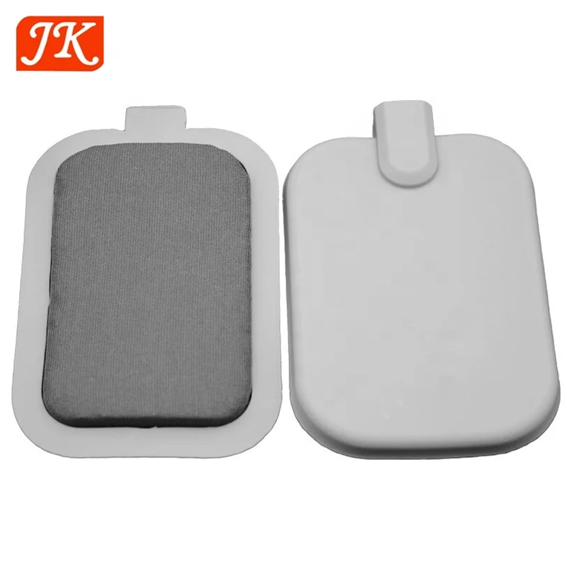 Jinke ISO OEM silicone electrodes pad plate tens ems conductive silicone rubber tens electrode dry pad for tens unit 65mm 95mm